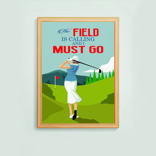 Personalized Woman Golf Life Lessons Customized Poster Unframed