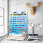 10 Reason To Be Kind Classroom Wall Decor Vertical Print Poster Unframed