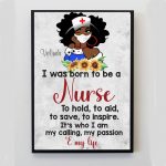 Personalized Black Queen Be A Nurse Inspirational Posters, African Black Girl Gift