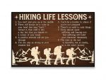 Life Lessons Icon Hiking – Outdoor Poster Unframed Wall Decor For Living Room Bedroom