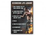 Fishing Fun Kickboxing Poster – Kickboxing Life Lessons Poster Wall Art Home