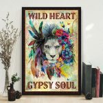 Wild Heart Gypsy Hippie Soul Gypsy Child White Horse Poster Unframed Art Decor