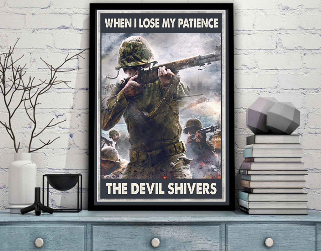 Veteran When I Lose My Patience The Devil Shivers Poster