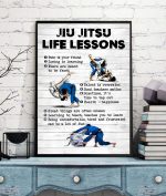 Jiu Jitsu Life Lessons Funny Poster Home Art Decor