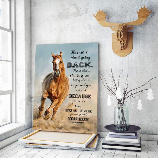 Brown Horse How Far You Run Poster About Going Back Poster