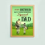 Custom Name Golf Dad Son Can Be A Father Someone Special Poster Unframed