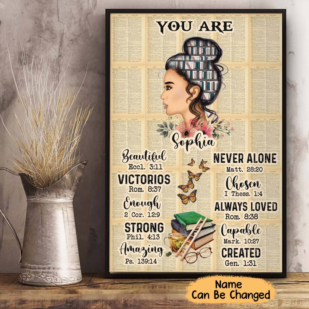 Custom Name Vintage Metal Tin Sign Just A Girl Who Loves Books Library Study Poster Unframed