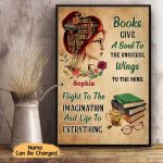 Custom Redhead Girl Books Give A Soul To Universe Vertical Posters Books Reader Room Decorate