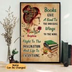 Custom Redhead Girl Books Give A Soul To Universe Vertical Posters Books Reader Room Decorate