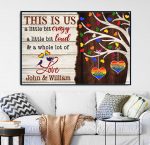 Personalized Name This Is Us LGBT Couple Poster Unframed Pride Couple Anniversary Gift
