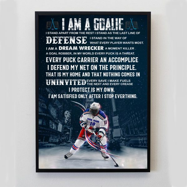 Football Player Be Strong Be Brave Be Badass Poster Inspirational American Football Wall Art