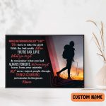 Hiking Personalized Poster – Just Remember The Hike Goes On Wall Art