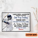 Basketball Pitcher Personalized Poster,  The Right Pitch Will Come Wall Art Home Decor