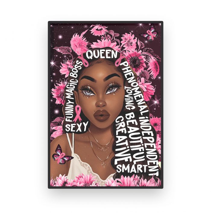 Black Queen Sunflower Poster Black American African Queen Gift Black Magic Artwork