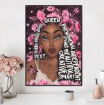 Black Queen Sunflower Poster Black American African Queen Gift Black Magic Artwork