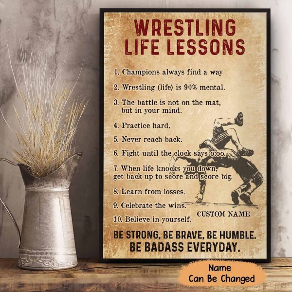 Soccer Life Lessons Poster – Football Player Soccer Lover Wall Art Home Decorate