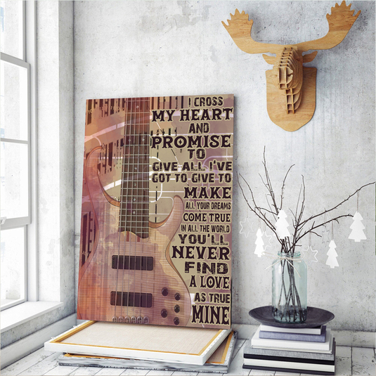 Electric Guitar Poster- Make All Your Dream Come True Motivational Wall Art