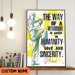 Humanity Love and Sincerity Of Warriors Poster – Inspirational Gift For Karate Warrior