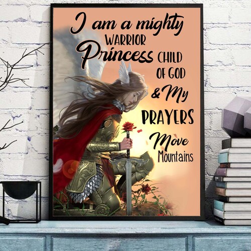 Warrior Princess Child Of God Poster – Inspiration Religious Gift
