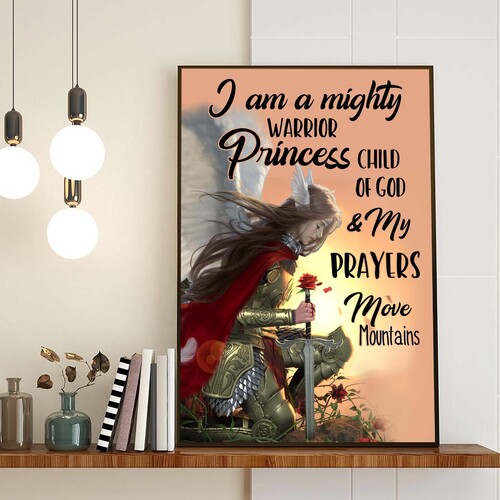 Black Girl African Woman Daughter Of The King Poster Inspiration Quotes