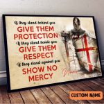 Give Them Protection Knight Templar Poster – Amor Of God Child Of God Gift