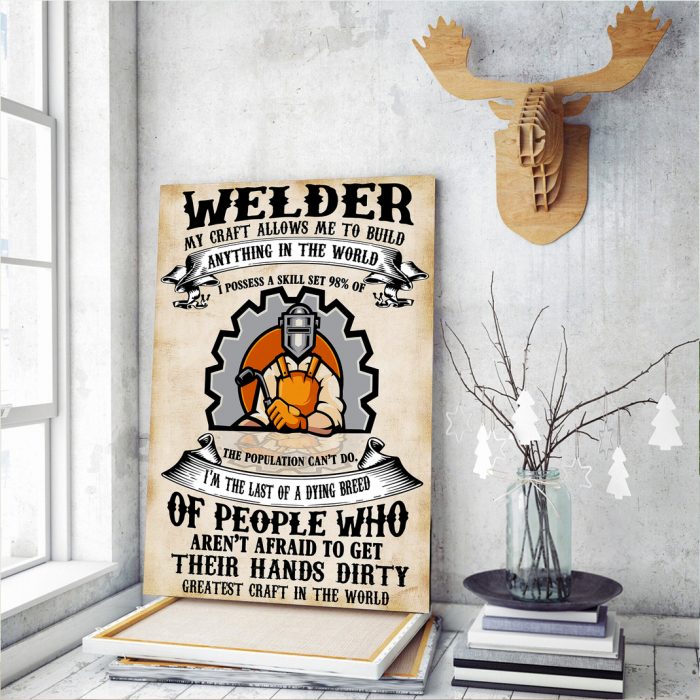 Welder Greatest Craft Vertical Poster – Wall Decor Visual Art Gift For Welder Dad Son