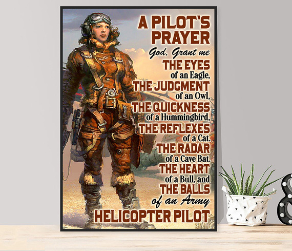 Pilot Poster – No Dream Is Too Big Wall Art Gift For Flight Engineer Flight Pilot