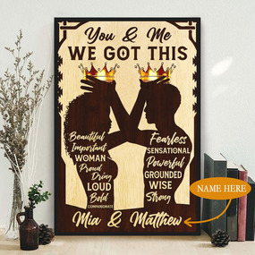 Wall Art Black Couple I Choose You Poster – Meaningful Saying Beautiful Artwork