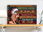 Native Girl The Sold Of The Native American Poster, Motivational Wall Art