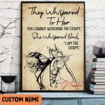 Personalized Withstand The Storm She Whispered Back Poster For Archery Fans