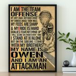 My Feeds Are Sharp My Ride Is Hard Lacrosse Player Poster Home Decor
