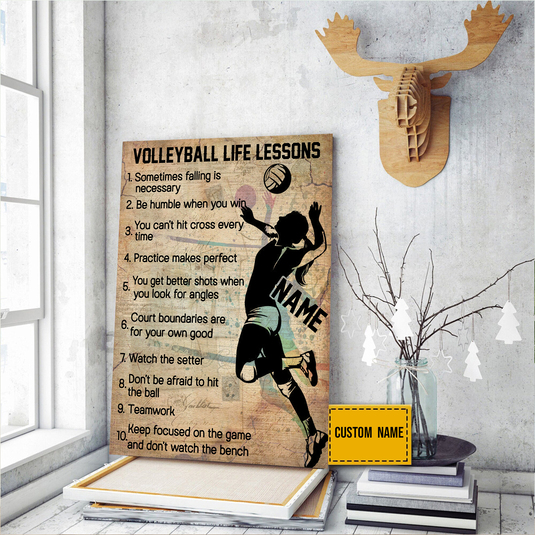 Tennis Life Lessons Poster, Tennis Lover Gift, Sport Gift For Tennis Player