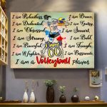 Volleyball I Am Brave Smart Personalized Poster Gift Idea For Volleyball Player