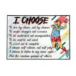 Volleyball I Choose To Live By Choice Poster Meaningful Wall Art