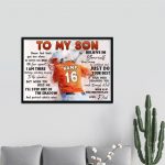 Personalized Softball Gift To My Daughter From Dad Poster Home Decor