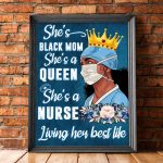 Black Nurse Poster Black Queen Healthcare Worker Caregiver African Nurse Art