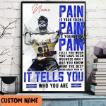 Man Gym Weightlifting Pain Is Poster Motivational Wall Art Personalized Artwork