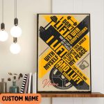 Weightlifting I Lift To Get Places Poster Inspirational Gift For Son Boyfriend
