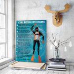 Scuba Diving Life Lessons Posters- Motivational Wall Art For Scuba Diver