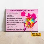 Cheerleading Life Lessons Poster- Cheerleading Lover Cheerleading Coach Gifts