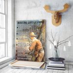 Personalized Hunting Life Lessons Poster – Hunting Wall Art, Gift for Hunter Man Cave Decor