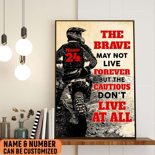 Inspirational Wall Art Co. - Find Yourself - Motocross Fox Moto Gift Teens  Dirtbike ATV Freestyle Racing Gift Boys Motivation Quotes Posters Print for