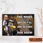 Motocross Poster – Personalized Wall Art Gift for Motocross Rider Dirt Bike Lover Biker