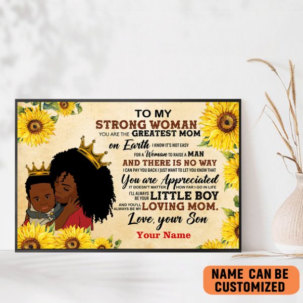 Black Woman, Strong Woman Poster, You Are Great Mom Black Art Gift On Mother Day