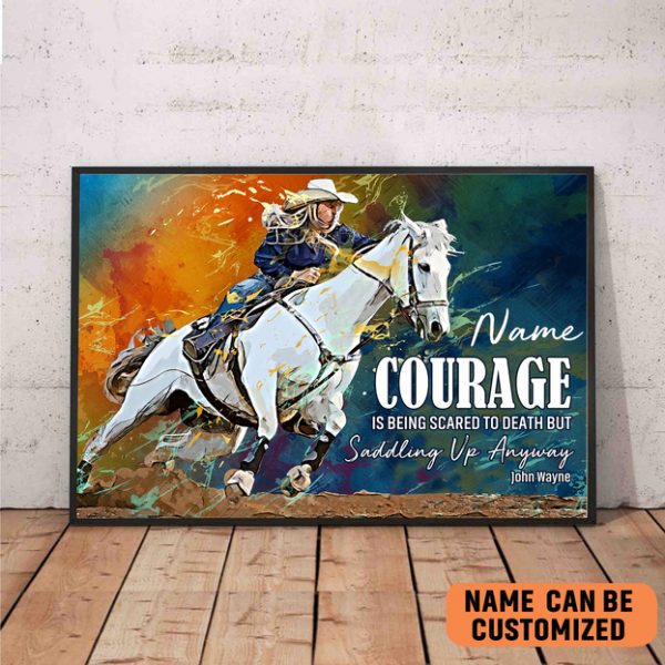 Cowgirl Riding Horse Poster – I Am A Better Version Of Myself Custom Wall Art