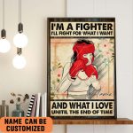 I’m A Fighter Boxing Poster, Boxing Wall Art, Fighter Boxing Lovers Poster