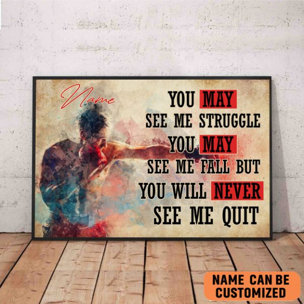 I’m A Fighter Boxing Poster, Boxing Wall Art, Fighter Boxing Lovers Poster