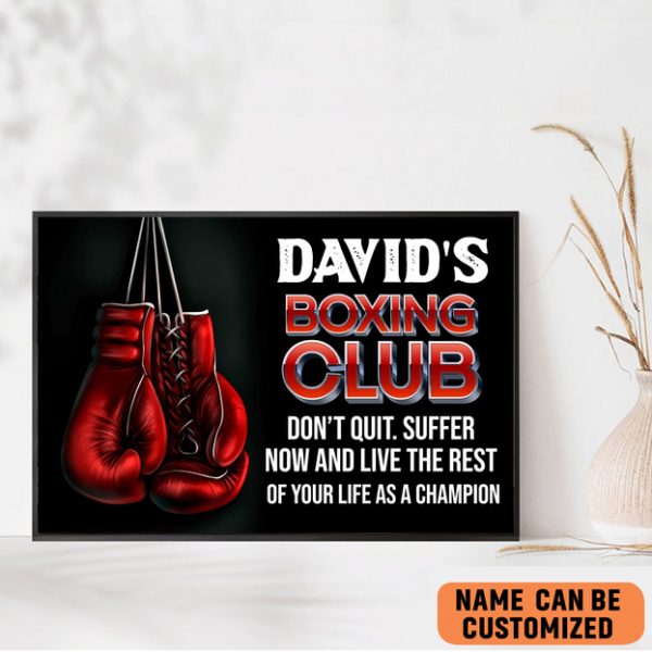 Boxing Gloves Rocky Balboa Quote Poster- Inspirational Wall Art