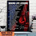 Boxing Life Lessons Personalized Poster- Inspirational Wall Art