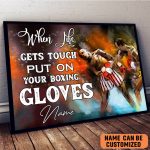 Boxing When Life Gets Tough Art Poster Wall Art Decor Ideal Gift For Son